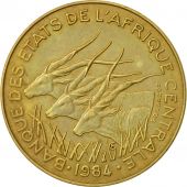 tats de lAfrique centrale, 10 Francs, 1984, Paris, TTB, Aluminum-Bronze, KM:9