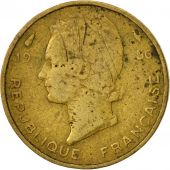 French West Africa, 5 Francs, 1956, Paris, TB, Aluminum-Bronze, KM:5