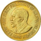 Kenya, 10 Cents, 1973, TTB, Nickel-brass, KM:11