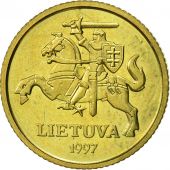 Lithuania, 10 Centu, 1997, AU(55-58), Nickel-brass, KM:106
