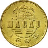 Macau, 50 Avos, 1993, British Royal Mint, SUP, Laiton, KM:72