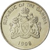 GAMBIA, THE, 50 Bututs, 1998, AU(55-58), Nickel plated steel, KM:58