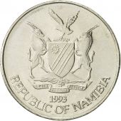 Namibia, 50 Cents, 1993, Vantaa, AU(55-58), Nickel plated steel, KM:3