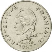 French Polynesia, 20 Francs, 1983, Paris, AU(50-53), Nickel, KM:9