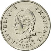 Nouvelle-Caldonie, 10 Francs, 1986, Paris, SUP, Nickel, KM:11