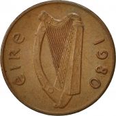 IRELAND REPUBLIC, Penny, 1980, TTB+, Bronze, KM:20