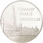 France, 100 Francs-15 Euro, 1996, Bruxelles, Argent, KM:1142