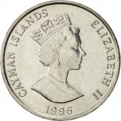 les Camans, Elizabeth II, 10 Cents, 1996, British Royal Mint, SUP+, Nickel