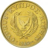 Chypre, 10 Cents, 1985, TTB+, Nickel-brass, KM:56.2