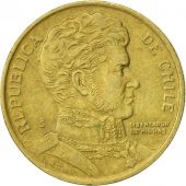 Chile, 10 Pesos, 1993, Santiago, AU(50-53), Aluminum-Bronze, KM:228.2