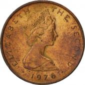 Isle of Man, Elizabeth II, 1/2 Penny, 1976, Pobjoy Mint, EF(40-45), Bronze