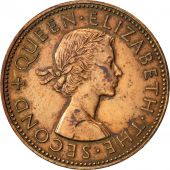 New Zealand, Elizabeth II, 1/2 Penny, 1962, EF(40-45), Bronze, KM:23.2