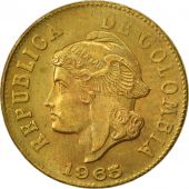 Colombia, 2 Centavos, 1965, AU(55-58), Aluminum-Bronze, KM:211