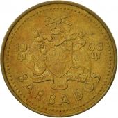 Barbados, 5 Cents, 1988, Franklin Mint, TTB, Laiton, KM:11