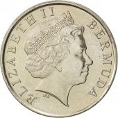 Bermuda, Elizabeth II, 25 Cents, 2000, AU(50-53), Copper-nickel, KM:110