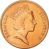 Bermuda, Elizabeth II, Cent, 1997, AU(55-58), Copper Plated Zinc, KM:44b