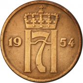 Norvge, Haakon VII, 5 re, 1954, TTB, Bronze, KM:400