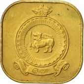 Ceylon, Elizabeth II, 5 Cents, 1963, AU(55-58), Nickel-brass, KM:129