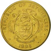 Seychelles, 10 Cents, 1994, British Royal Mint, EF(40-45), Brass, KM:48.2