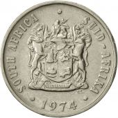 South Africa, 10 Cents, 1974, AU(50-53), Nickel, KM:85