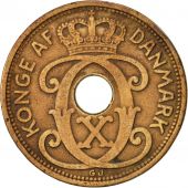 Denmark, Christian X, 5 re, 1928, Copenhagen, EF(40-45), Bronze, KM:828.2