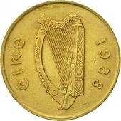 IRELAND REPUBLIC, 20 Pence, 1988, EF(40-45), Nickel-Bronze, KM:25