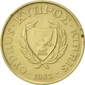 Cyprus, 5 Cents, 1983, AU(55-58), Nickel-brass, KM:55.1