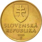Slovakia, Koruna, 1995, AU(50-53), Bronze Plated Steel, KM:12