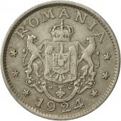 Monnaie, Roumanie, Ferdinand I, Leu, 1924, Poissy, TTB+, Copper-nickel, KM:46