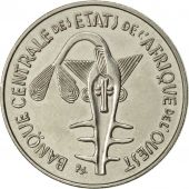 West African States, 100 Francs, 1970, Paris, AU(55-58), Nickel, KM:4