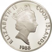 les Cook, Elizabeth II, 50 Dollars, 1988, Franklin Mint, USA, FDC, KM 101