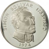 Panama, 20 Balboas, 1974, U.S. Mint, MS(65-70), Silver, KM:31