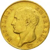 France, Napolon I, 40 Francs, 1805, Paris, AU(50-53), Gold, KM:664.1