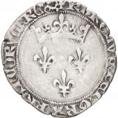France, Charles VII, Gros du Roi, 26/05/1447, Lyon, Silver, Duplessy 518