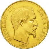 France, Napolon III, 50 Francs, 1858, Strasbourg, TTB+, Or, Gadoury 1111