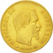 France, Napoleon III, 10 Francs, 1859, Paris, EF(40-45), Gold, KM 784.3