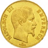 France, Napoleon III, 100 Francs, 1857, Paris, AU(50-53), Gold, KM 786.1
