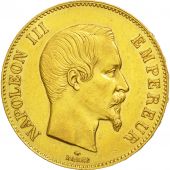 France, Napoleon III, 100 Francs, 1859, Paris, AU(50-53), Gold, KM 786.1