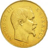 France, Napolon III, 50 Francs, 1858, Paris, TTB, Or, KM:785.1, Gadoury 1111