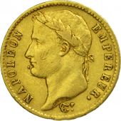 France, Napolon I, 20 Francs, 1811, Paris, EF(40-45), Gold, KM:695.1