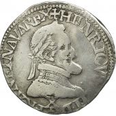 Henri IV, Demi Franc, 1597, Amiens, TB, Argent, Sombart:4732