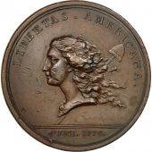 United States, Medal, Libertas Americana, History, 1781, Dupr, EF(40-45)