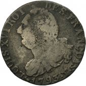 France, 6 deniers franois, 1793, Nantes, VF(20-25), Bronze, KM 610.5