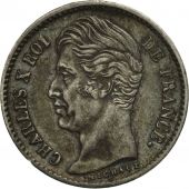 France, Charles X, 1/4 Franc, 1826, Paris, AU(50-53), Silver, KM:722.1