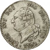 France, 30 sols franois, 1791, Paris, AU(55-58), Silver, KM:606.1, Gadoury 39