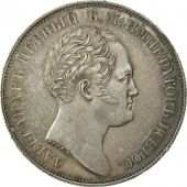 Russia, Nicholas I, Rouble, 1834, Saint-Petersburg, AU(50-53), Silver, KM:169