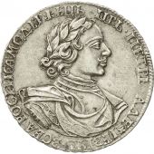 Russie, Peter I, Rouble, 1718, TTB+, Argent, KM:157.1