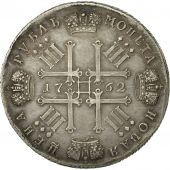 Russia, Rouble, 1762, Saint-Petersburg, EF(40-45), Silver, KM:N70