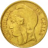 Chile, 5 Pesos, 1895, AU(50-53), Gold, KM:153