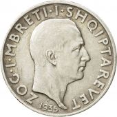 Albania, Zog I, 2 Franga Ari, 1935, Rome, TTB, Argent, KM:17